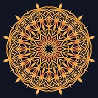 Decorative elements luxury ornament pattern gradient mandala design vector