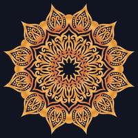 Decorative elements luxury ornament pattern gradient mandala design vector