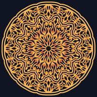 Decorative elements luxury ornament pattern gradient mandala design vector