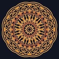Decorative elements luxury ornament pattern gradient mandala design vector
