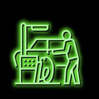 machine for car wash neon glow icon illustration vector