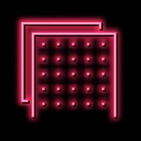 building material layer neon glow icon illustration vector