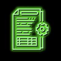 audit of operational processes and internal control systems neon glow icon illustration vector