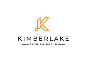 Initials K simple elegant logo design. Initial symbol for corporate business identity. Alphabet vector element