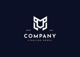 Initial letter M simple elegant logo design concept. Initial symbol for corporate business identity. Alphabet vector element