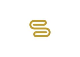 Initials S simple elegant logo design. Initial symbol for corporate business identity. Alphabet vector element
