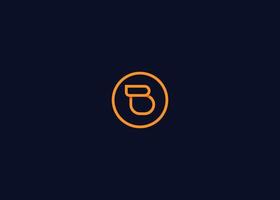 Initial letter B simple elegant logo design concept. Initial symbol for corporate business identity. Alphabet vector element