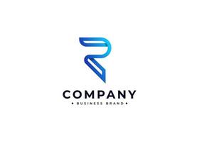 Monogram Initials R elegant logo design. Initial symbol for corporate business identity. Alphabet vector element