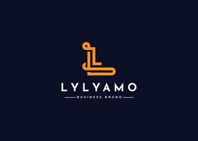Initial letter L simple elegant logo design concept. Initial symbol for corporate business identity. Alphabet vector element
