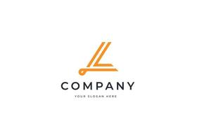 Initial letter L simple elegant logo design concept. Initial symbol for corporate business identity. Alphabet vector element