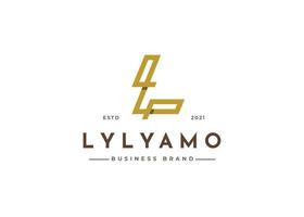 Initial letter L simple elegant logo design concept. Initial symbol for corporate business identity. Alphabet vector element