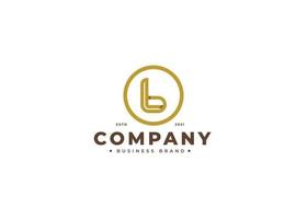 Initials B simple elegant logo design. Initial symbol for corporate business identity. Alphabet vector element