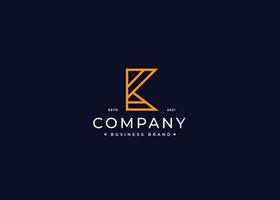 Monogram Initials K simple elegant logo design. Initial symbol for corporate business identity. Alphabet vector element