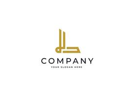 Initial letter L simple elegant logo design concept. Initial symbol for corporate business identity. Alphabet vector element