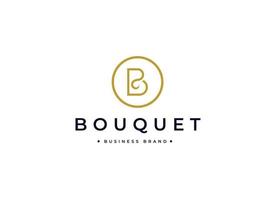 Initial letter B simple elegant logo design concept. Initial symbol for corporate business identity. Alphabet vector element