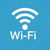 Wi-Fi icon isolated on digital background vector