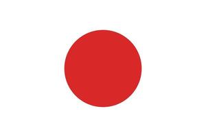 japonés bandera. sencillo bandera vector. vector
