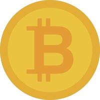 Bitcoin icon. A representative of virtual currency and crypto assets. Vector. vector