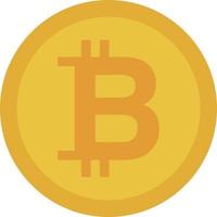 bitcoin icono. un representante de virtual moneda y cripto activos. vector. vector