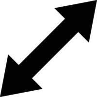 Arrow icon that means expansion. Flat vector. vector