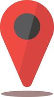 Striking red map pin. Editable Vector. vector