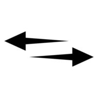 vector icono con sencillo izquierda flecha y Derecha flecha.