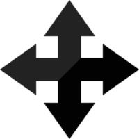 Up and down, left and right arrow cursor icons. vector. vector