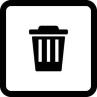 Garbage can. Simple icon. vector. vector