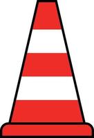 Road corn flat icon. Vector icon for construction and traffic.