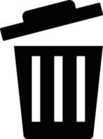 Lid with open trash icon. vector. vector