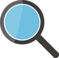 Magnifying glass icon. Vectors for search and survey.
