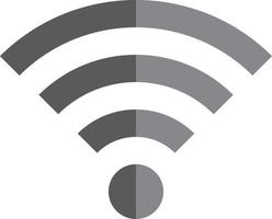 A simple wifi symbol icon. vector