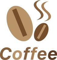 café frijol y café logo vector