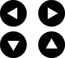 flecha icono conjunto para dirección. vector. vector