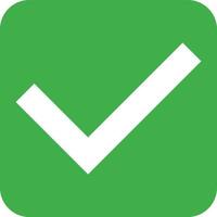 Green check mark icon. Vectors that mean success or acceptance.