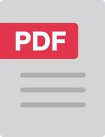 pdf archivo documento icono. vector. vector