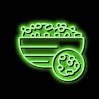 bulgur groat neon glow icon illustration vector