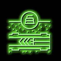 cleaning pipeline construction technology neon glow icon illustration vector
