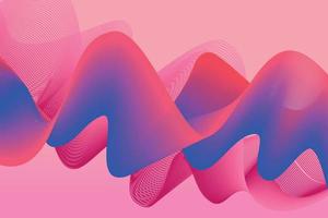 Abstract pink light lines on pink background. abstract wave background for computer wallpaper and landing page. vector