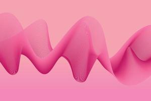 Abstract pink light lines on pink background. abstract wave background for computer wallpaper and landing page. vector