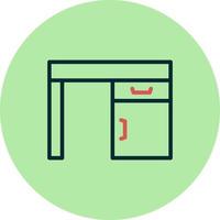 icono de vector de mesa