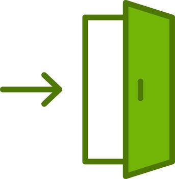 salida dirección vector icono