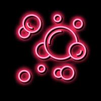 bubbles oxygen neon glow icon illustration vector