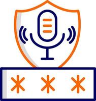 Voice Access Security Vector Icon