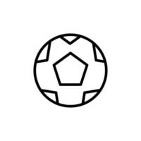 Ball icon with outline style vector