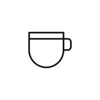 Drink icon with outline style vector