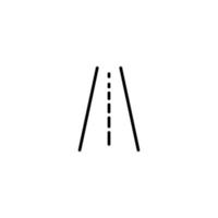 Highway icon with outline style vector