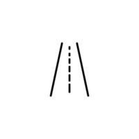 Highway icon with outline style vector