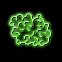 wool textile neon glow icon illustration vector