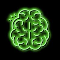 stroke brain disease neon glow icon illustration vector